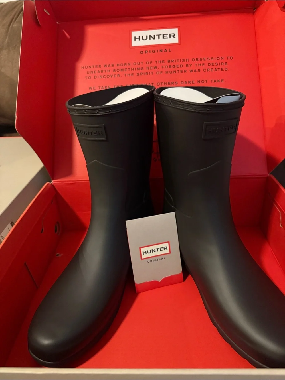 Hunter Black Original Refined Boots
